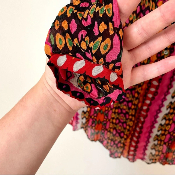 Scotch and Soda Maison Scotch Women's Sheer Colorful Printed Tunic Top - Picture 12 of 13